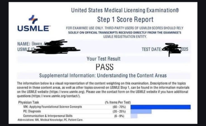 Ekwere USMLE success story